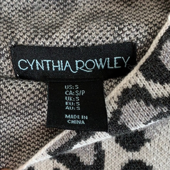 Cynthia Rowley || Leopard Print Mock Neck Sweater - Picture 6 of 8